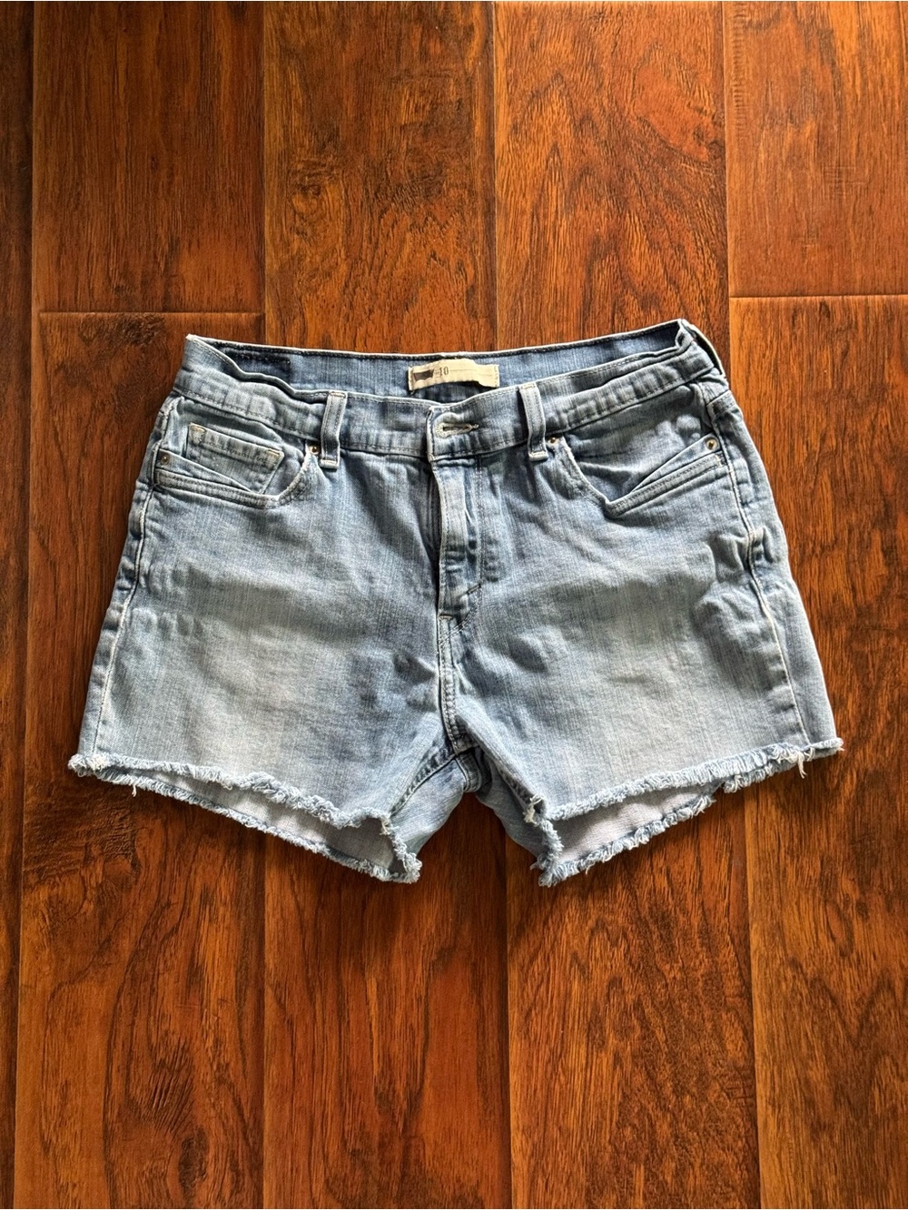 Levi's Light Blue Denim Cutoff Shorts